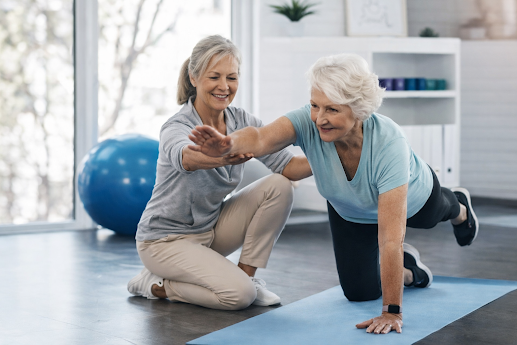 Woman stretching in the morning, feeling refreshed